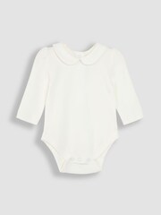 JoJo Maman Bébé Cream 2-Pack Bodysuits - Image 3 of 5
