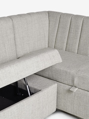 Chunky Weave Mid Natural Anderson Storage Right Hand Corner Dining Bench - Image 11 of 11