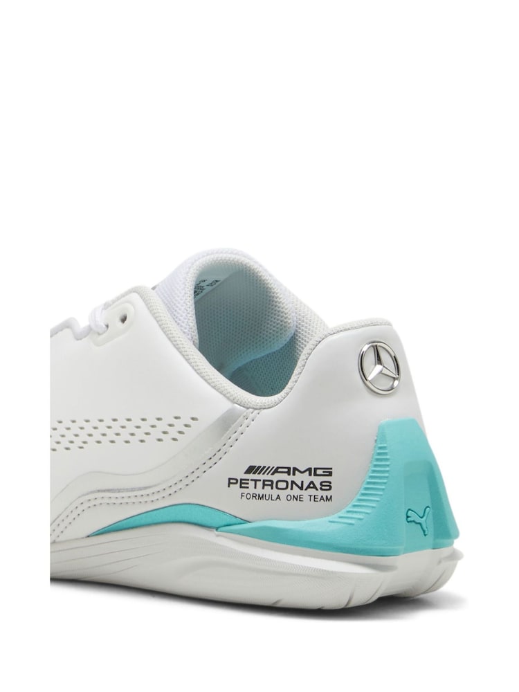 Puma White Kids Mercedes-AMG Petronas Formula 1 Drift Cat Decima Unisex Motorsport Shoes - Image 6 of 6
