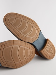 Tan Brown Leather Brogues with Contrast Sole - Image 4 of 6