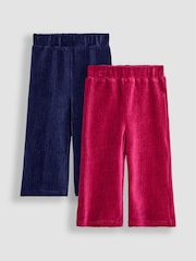 Jojo Maman Bébé 2-Pack rebrasti žamet Velur Flare pajkice - Slika 1 iz 5