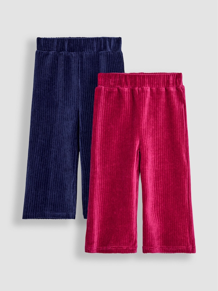 Jojo Maman Bébé 2-Pack rebrasti žamet Velur Flare pajkice - Slika 1 iz 5