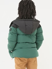 FatFace Milo Green Hooded Padded Jacket - Image 2 of 6