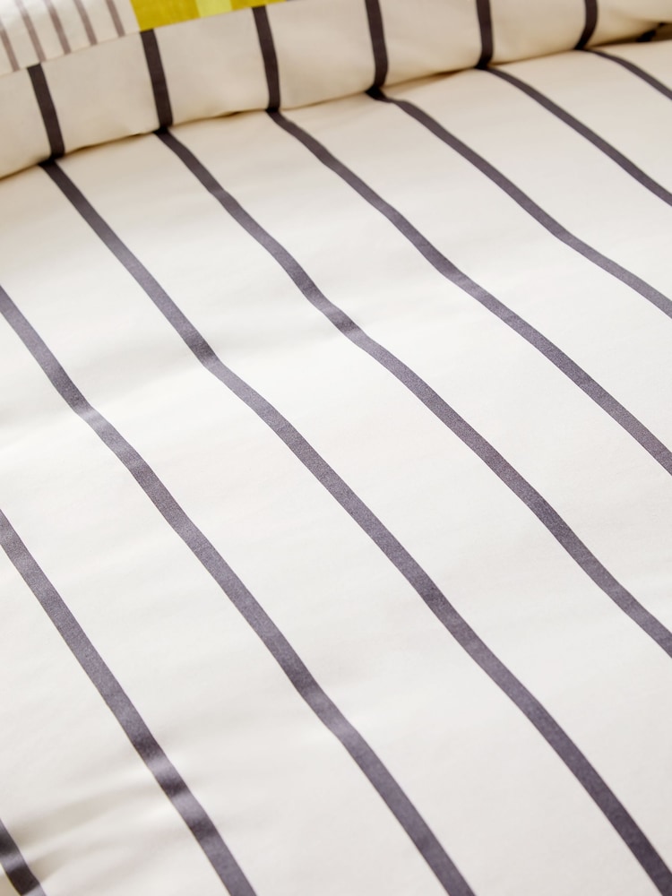 Green/Blue Multi Stripe Duvet Cover and Pillowcase Set - Image 11 of 11