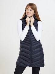 Mountain Warehouse Black Womens Florence Long Padded Gilet - Image 1 of 5