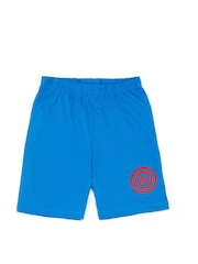 Vanilla Underground Blue Boys 100% Cotton Captain America Short Pyjamas - Image 3 of 7