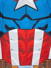 Vanilla Underground Blue Boys 100% Cotton Captain America Short Pyjamas - Image 4 of 7