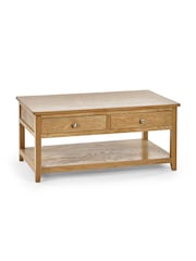 Julian Bowen Brown Mallory Coffee Table 2 Drawers - Image 2 of 5