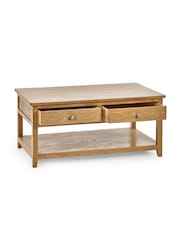 Julian Bowen Brown Mallory Coffee Table 2 Drawers - Image 4 of 5