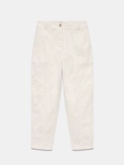 Mint Velvet Cream Tapered Chinos - Image 3 of 4