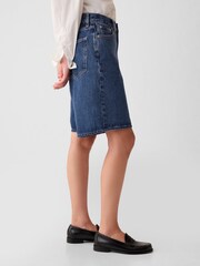 Gap Blue Mid Rise Longline Denim Shorts - Image 4 of 8