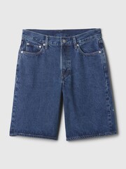 Gap Blue Mid Rise Longline Denim Shorts - Image 7 of 8