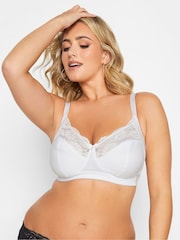 Yours Curve Black Soft Cotton Lace Trim Bra 2 Pack - Image 3 of 5
