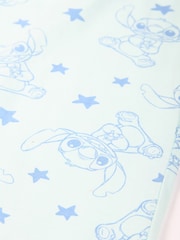 Brand Threads Blue Ladies 100% Cotton Disney Stitch Pyjama Set - Image 5 of 5