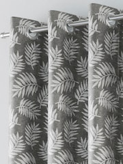 Enhanced Living Grey Thermal Room Darkening Oakland Readymade Curtains - Image 2 of 3