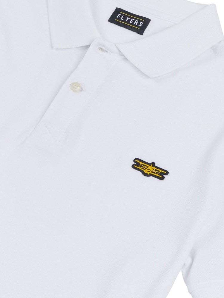 Flyers Mens Classic Fit 100% Cotton Polo Shirt - Image 9 of 9 Flyers Mens Classic Fit 100% Cotton Polo Shirt - Image 9 of 9