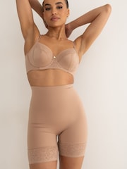 Pour Moi Nude Effortless Tummy Control Thigh Slimmer Shapewear - Image 1 of 4