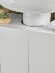 White Wave Under Sink Storage Cabinet - Image 3 of 9