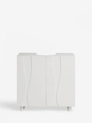 White Wave Under Sink Storage Cabinet - Image 6 of 9