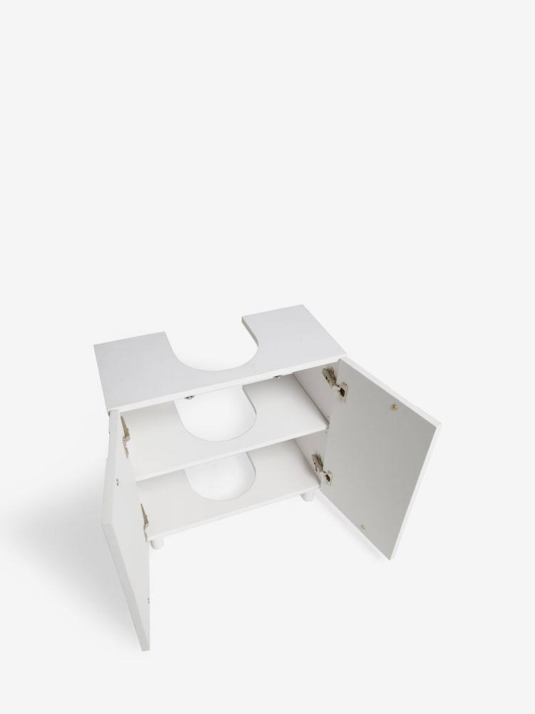 White Wave Under Sink Storage Cabinet - Image 9 of 9