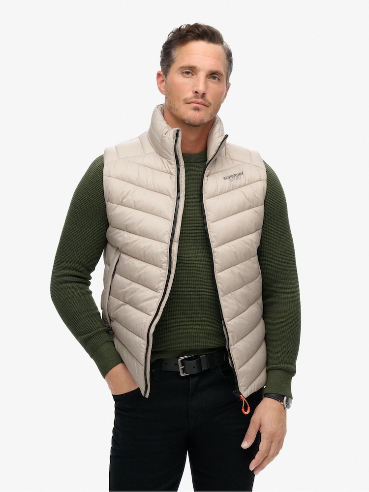 Superdry Nude Non Hooded Fuji Padded Gilet - Image 1 of 7