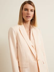 Phase Eight Pink Bianca Peach Suit Jacket - Image 5 of 8