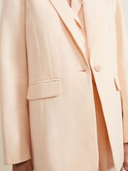 Phase Eight Pink Bianca Peach Suit Jacket - Image 6 of 8