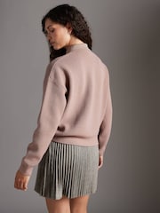 وردي داكن - قميص بولو محبوك من Fred Perry - صورة 2 من 7