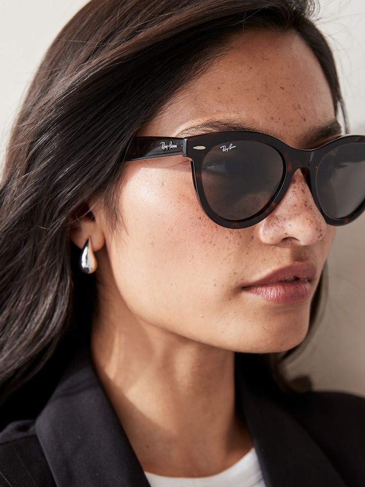 Ray Ban Wayfarer Way Rb2241 Oval Brown Sunglasses - Image 2 of 8