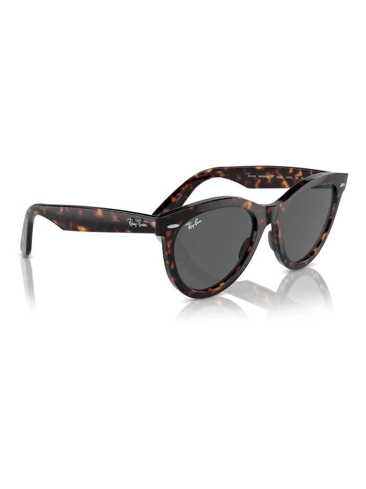 Ray Ban Wayfarer Way Rb2241 Oval Brown Sunglasses - Image 3 of 8