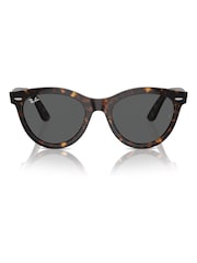 Ray Ban Wayfarer Way Rb2241 Oval Brown Sunglasses - Image 4 of 8