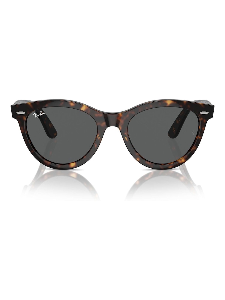 Ray Ban Wayfarer Way Rb2241 Oval Brown Sunglasses - Image 4 of 8