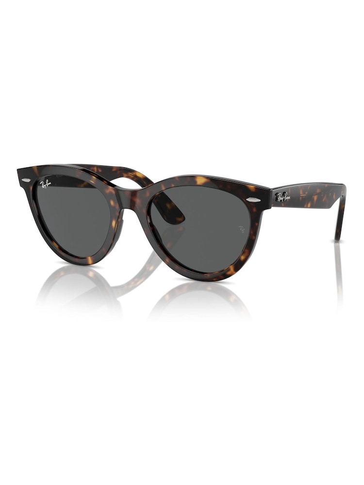 Ray Ban Wayfarer Way Rb2241 Oval Brown Sunglasses - Image 5 of 8