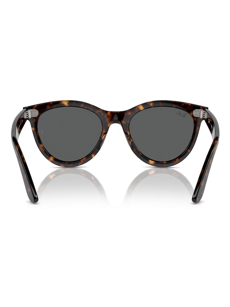 Ray Ban Wayfarer Way Rb2241 Oval Brown Sunglasses - Image 6 of 8