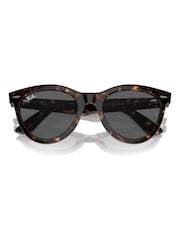 Ray Ban Wayfarer Way Rb2241 Oval Brown Sunglasses - Image 8 of 8