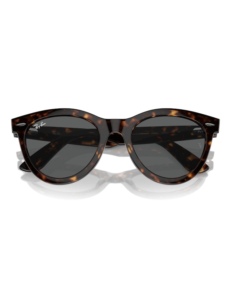 Ray Ban Wayfarer Way Rb2241 Oval Brown Sunglasses - Image 8 of 8
