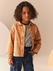 Sand Denim Shacket (3-16yrs) - Image 1 of 10