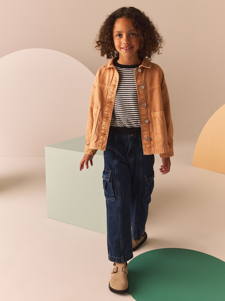Sand Denim Shacket (3-16yrs) - Image 2 of 10