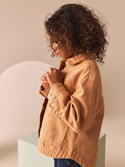 Sand Denim Shacket (3-16yrs) - Image 5 of 10