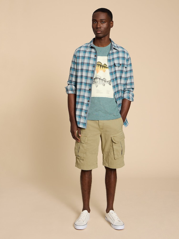 White Stuff Natural Halsall 100% Cotton Cargo Shorts - Image 2 of 8