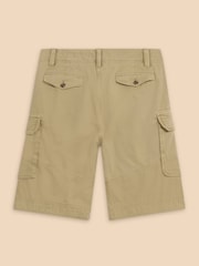 White Stuff Natural Halsall 100% Cotton Cargo Shorts - Image 7 of 8
