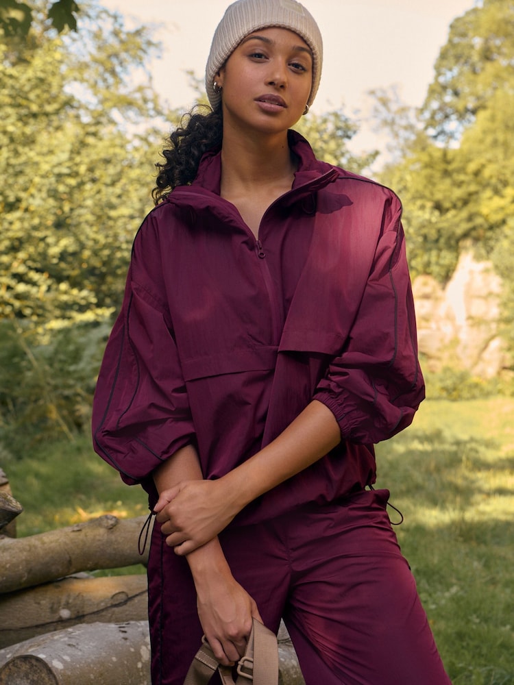 Burgundy Red Active Track Jacket - Image 3 of 7