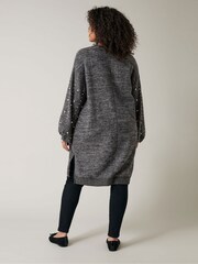Evans Pearl Embellished Jumper Dress - Image 4 of 5