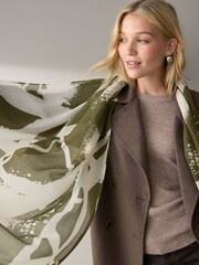 Green/White Lightweight Scarf - Image 2 of 6