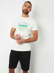 Threadbare Black Knee Length Fleece Sweat Shorts - Image 3 of 5