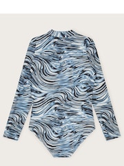 Monsoon Multi Ripple Swimsuit with UPF50+ Protection - Image 2 of 3