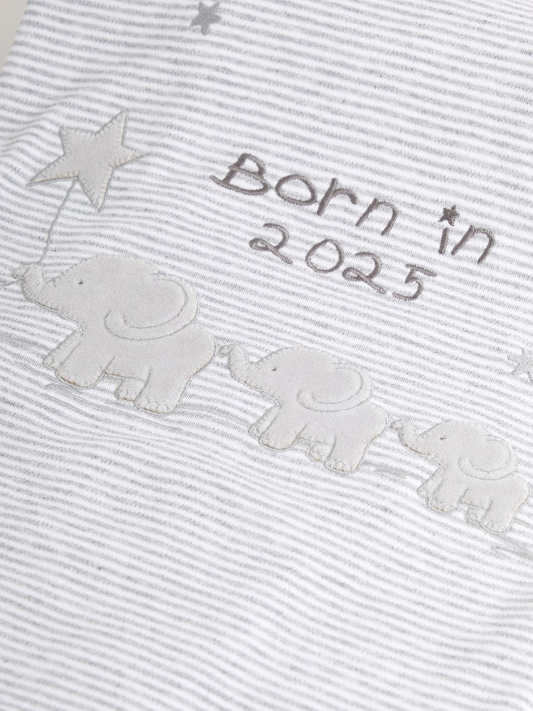 JoJo Maman Bébé Born in 2025 Reversible Jersey Shawl - Image 3 of 5
