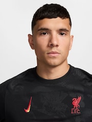 Nike Black Liverpool FC Academy Pre-Match T-Shirt - Image 3 of 8
