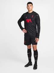Nike Black Liverpool FC Academy Pre-Match T-Shirt - Image 8 of 8