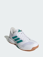 adidas White Ligra 8 Indoor Shoes - Image 1 of 4